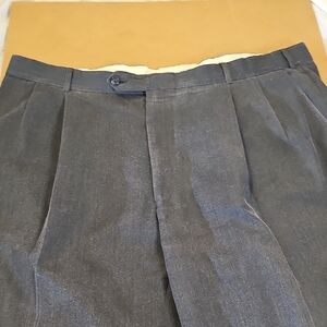 Ballin Relax Size 44 Men's Gray Dress Pleated Cuff Pants Preowned